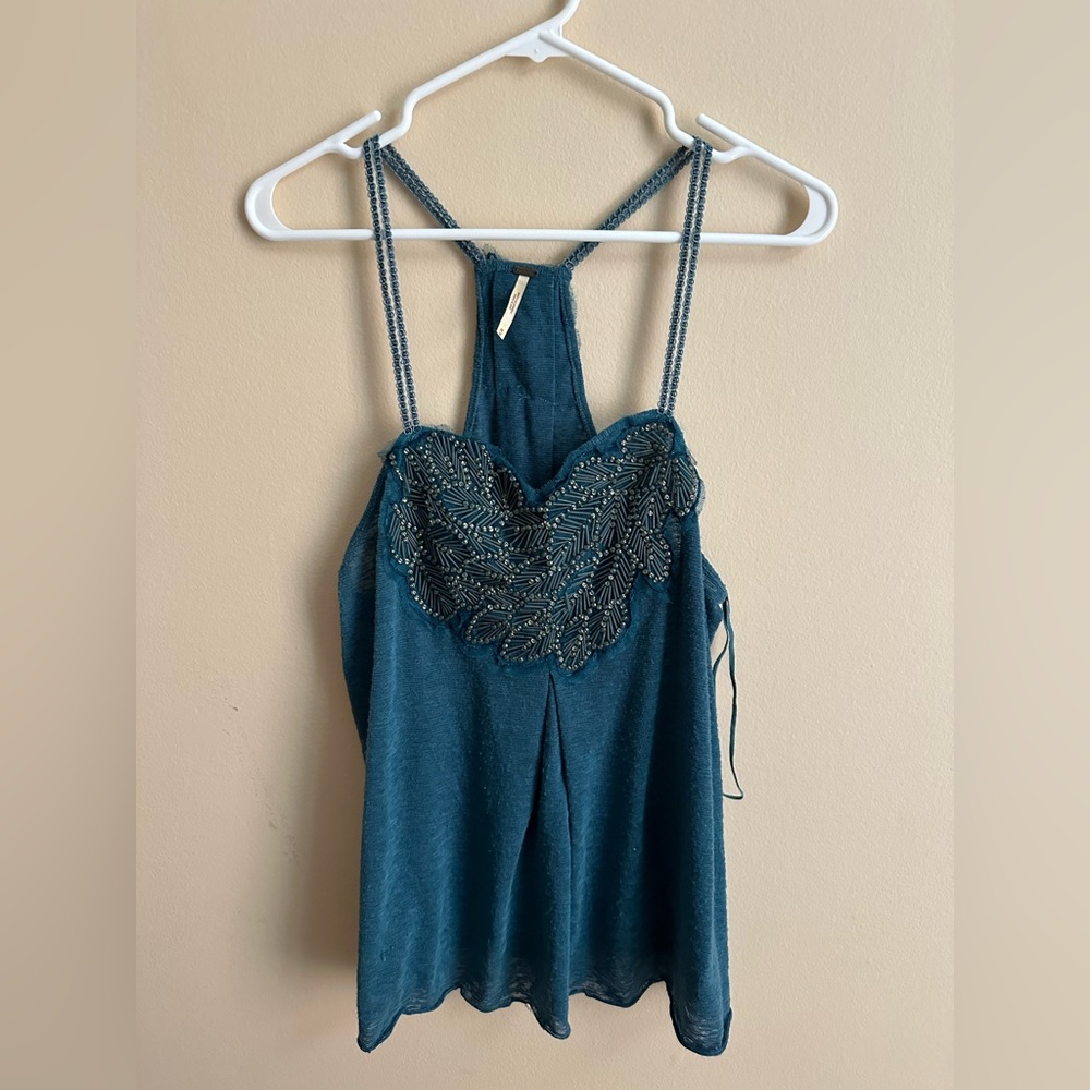 Free People Beaded Top